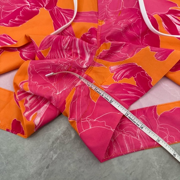 Women’s Athleta Hudson Floral Board Shorts Swim Size 6 Pockets Drawstring - Picture 15 of 16